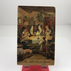 Vintage 1920's Our Father Who Art In Heaven Postcard / UnPosted - Picture 1 of 2
