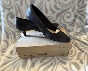 New Clarks Linvale Jerica Leather Heels Ladies  7 Wide These Have Been Tried On - Picture 1 of 9