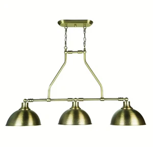 Jeremiah 35973-LB Timarron 11" 3-Light Hammered Metal Island in Legacy Brass - Picture 1 of 2