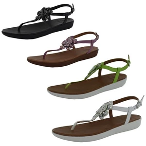 Fitflop Womens Tia Corsage Back Strap Sandal Shoes - Picture 1 of 7