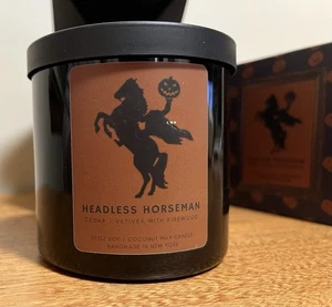 Candela cavaliere senza testa 2025 Ghost Rider decorazione Halloween PCB soia e cocco NUOVO - Foto 1 di 12