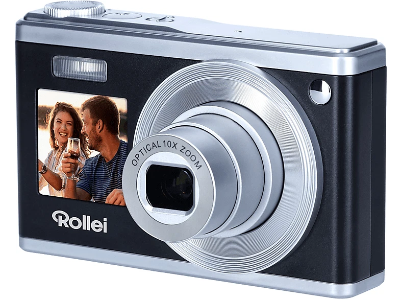 ROLLEI Compactline, Fotokamera Silber/Schwarz, 10 Fach opt. Zoom,Ja - Bild 1 von 1