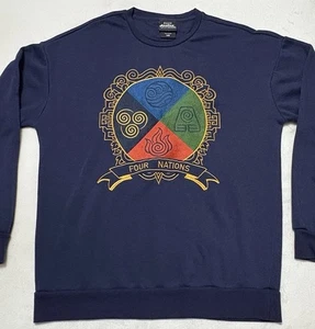 Avatar The Last Airbender Sweater Unisex Adults Sz Medium Four Nations Pullover - Picture 1 of 9