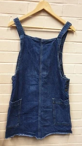Urban Outfiters BDG Women's Blue Wash Sleeveless Pinafore Dress Size Small - Picture 1 of 4
