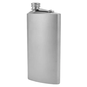 Lixada Pure Titanium Flat Hip Flask 250ml For Outdoor Camping - Picture 1 of 12