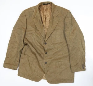 Marks and Spencer Men’s Brown 42 Chest Tweed Blazer Jacket - Picture 1 of 12