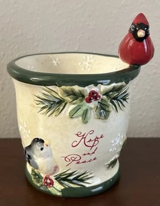 Yankee Candle Christmas Cardinal Tart Warmer 2011 Hope And Peace - Bild 1 von 11