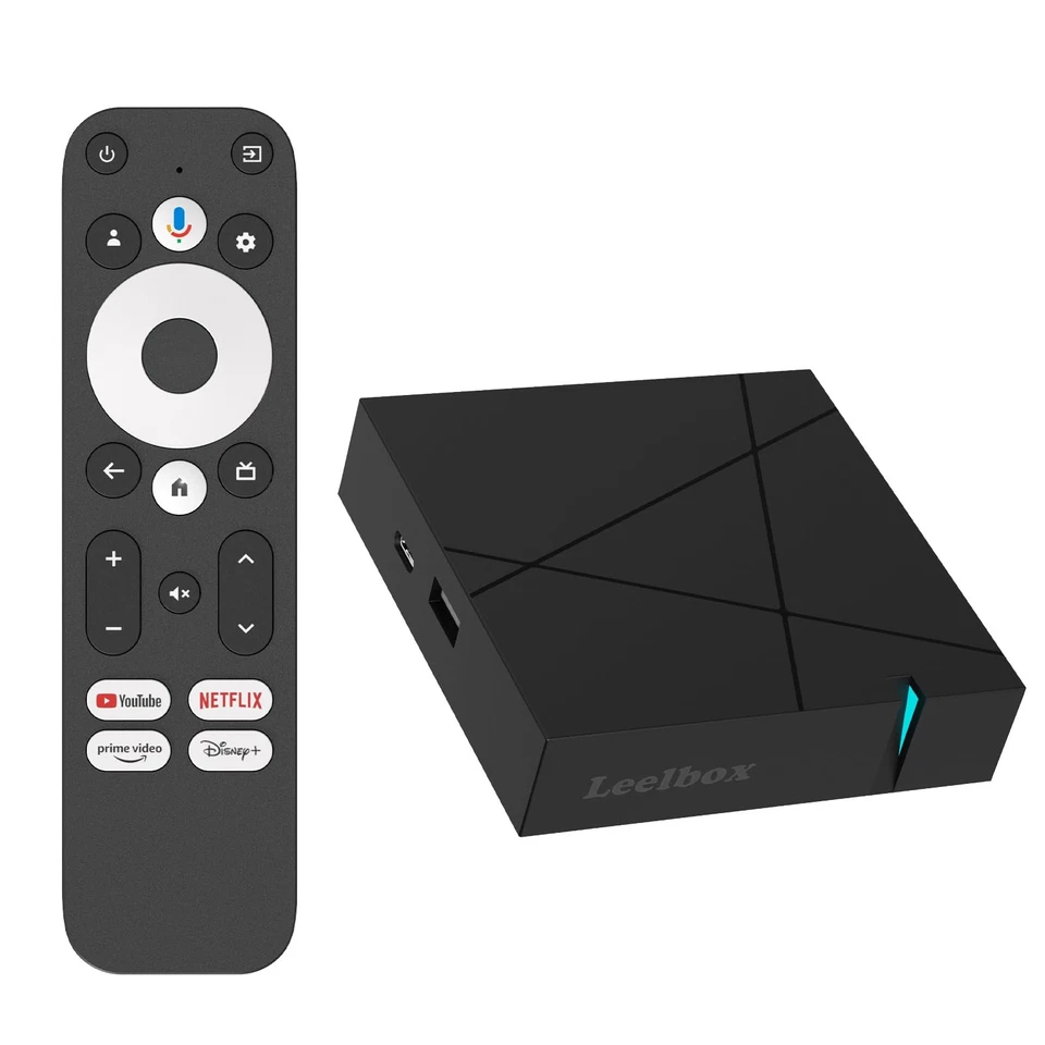 Google TV Box 4K Ultra HD Streaming Media Player 4GB RAM 32GB Smart Android TV - Immagine 1 di 4