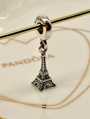 New 100% Genuine Authentic Pandora Silver Paris Eiffel Tower Travel Charm 791082 - Image 1 of 4