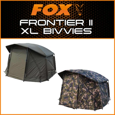 FOX FRONTIER MK2 XL BIVVIES - NEW | CARP FISHING SHELTERS - Image 1 of 4