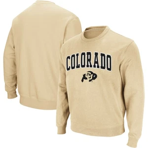 Herren Colosseum Gold Colorado Büffel Bogen & Logo Rundhalsausschnitt Sweatshirt - Bild 1 von 5