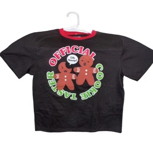 Blue Theory Christmas T Shirt Kids "Official Cookie Taster"  NWT size L - Picture 1 of 2