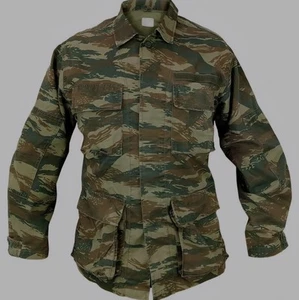 Medium - Greek Lizard Camo Military Jacket Uniform Greece BDU Green - Picture 1 of 1