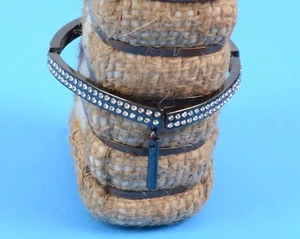 Kenneth Cole New York 7 1/2" Rhinestone Crystal on Dark Silver Bracelet - Picture 1 of 5
