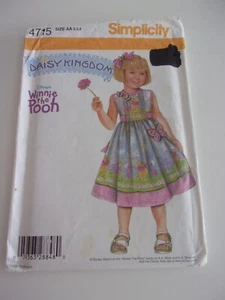 SIMPLICITY 4715 - PATRÓN VESTIDO NIÑO MARGARITA REINO, TALLA 2,3,4 - Imagen 1 de 2