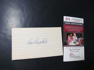 Don Drysdale Signed Index Card JSA Certified - Picture 1 of 4