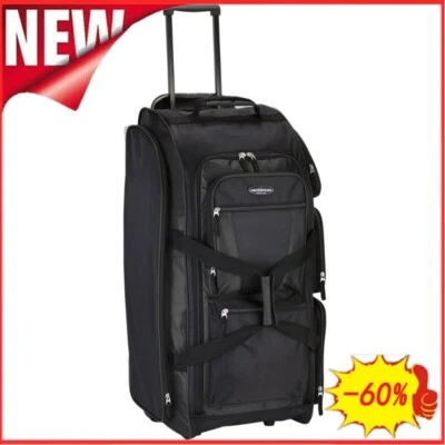 Travelers Club 30" Rolling Multi-pocket Upright Duffel - Black - Image 1 of 4