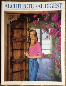 CLAUDIA SCHIFFER November 1999 ARCHITECTURAL DIGEST Magazine Ed Kennedy - Picture 1 of 3