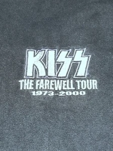 Maglietta Henley Vintage Bacio Ricamata Farewell Tour 2000 Uomo Xl Band - Foto 1 di 13