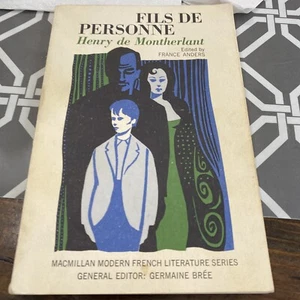 🛑RAR✅Fils De Personne Fils ✅Henry de MONTHERLANT ✅1964 ✅Anders ✅Bree✅Macmillan - Bild 1 von 16