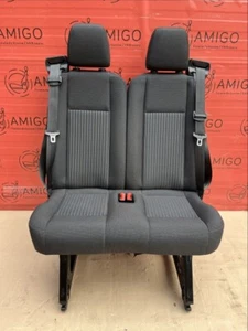 Ford Transit MK8 2er Sitzbank Bank Fahrgasrraum Sitz Lane 80cm mit Halterungen - Picture 1 of 1