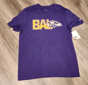 Baltimore Ravens Nike Men's Logo Essential Purple T-Shirt Size L - New - Picture 1 of 5