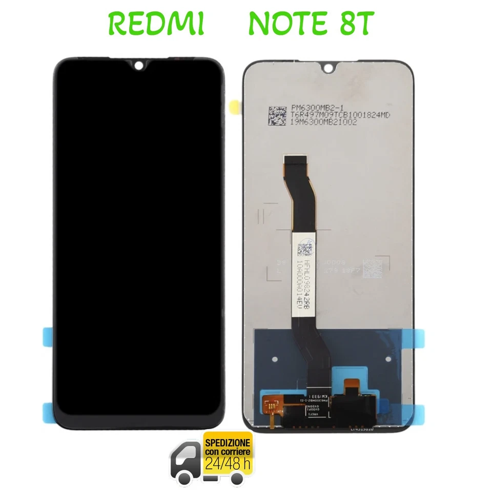 LCD DISPLAY TOUCH XIAOMI REDMI NOTE 8T M1908C3XG M1908C3XC ORIGINALE RIGENERATO - Immagine 1 di 1