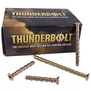 M6 GENUINE THUNDER BOLT TORX COUNTERSUNK MASONRY CONCRETE ANCHOR SCREW BOLT - Picture 1 of 7