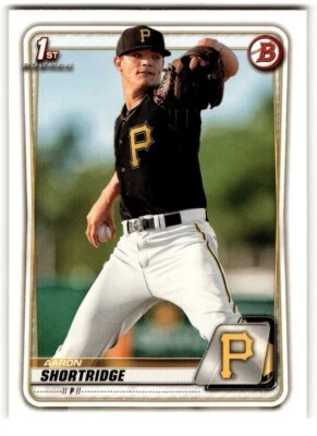 2020 Bowman Prospects Aaron Shortridge #BP-9 Pittsburgh Pirates - Image 1 of 2