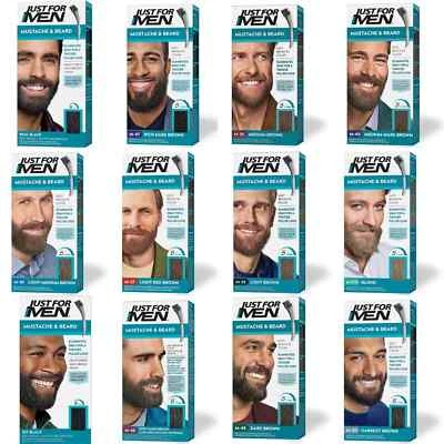 Just For Men Mustache & Beard, Beard Dye for Men with Brush Included - 12 shades - Image 1 of 4