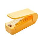 Mini Heating Sealer Vacuum Food Sealers Hand Press Sealing Snack Packer (Yellow)
