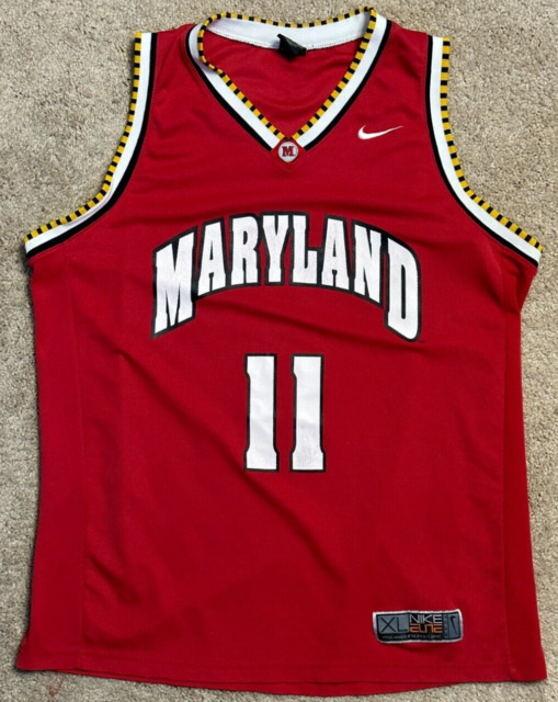 Men's ProSphere #1 White Maryland Terrapins Basketball Jersey
