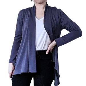 Tresics blaue Wasserfall Strickjacke, vorne offen, Größe S - Bild 1 von 12