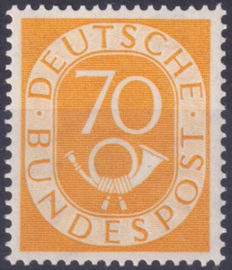 Bund BRD 70 Pf. Mi.Nr. 136 Posthorn postfrisch ** 1951 tiefst geprüft - Picture 1 of 1