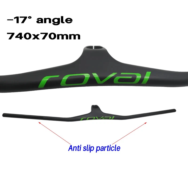 Велосипедный руль из углеродного волокна для горного велосипеда 800 мм интегрированный руль со стержнем 28,6 мм - Изображение 1 из 4
