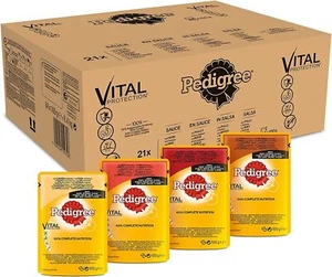 Pedigree Vital Protection Hundenassfutter Huhn Rind Lamm Gemüse 84 Beutel x 100g - Bild 1 von 10