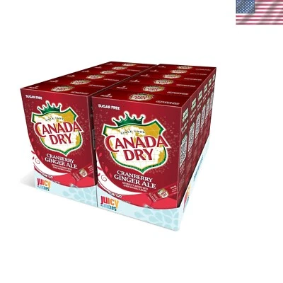 Deliciosa mezcla de bebidas de arándano y jengibre ale sin azúcar - 72 barras para refrescar Foto 1 de 2