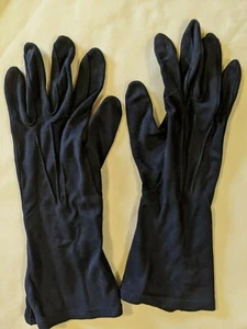 Vintage Kayser Size 7 Duosuede Navy Gloves - Picture 1 of 2