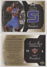 2005-06 Upper Deck Sweet Shot Jerseys Gold /50 Jamal Crawford #SSJ-JA
