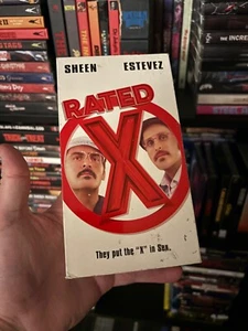 Rated X (VHS 2000) Charlie Sheen [R] Emilio Estevez Movie - Picture 1 of 3
