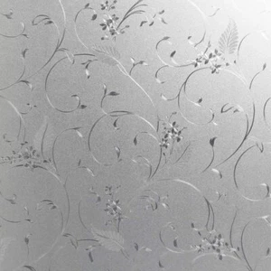 Vine No Glue Static Decorative Privacy Window Films for Glass 17.7"x78.7" - Picture 1 of 11