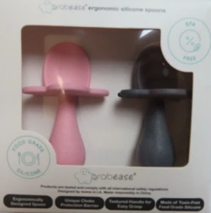 CUCHARAS DE SILICONA DOBLES GRABEASE | CUCHARA DE SILICONA AUTOALIMENTADA Y JUGUETE PARA MASTICAR - Imagen 1 de 4