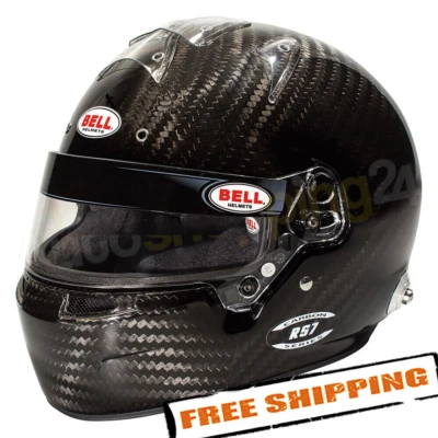 Casco de carreras cara completa Bell 1204A25 RS7 fibra de carbono 57 menos Foto 1 de 2