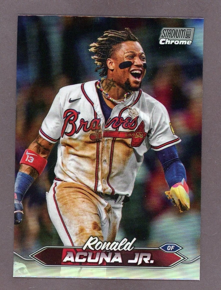 2024 Stadium Club Chrome REFRACTORS Parallel Ronald Acuna Jr Atlanta Braves - Image 1 of 1