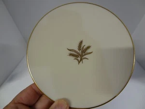 Vintage Lenox Weizen Muster China R-442 Brot Butter Dessert 6" Teller Beige Gold - Bild 1 von 8