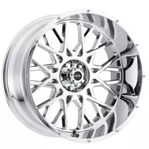 Vision Off-Road 22x12 Wheel Chrome 412 Rocker 5x5 -51mm Aluminum Rim - Picture 1 of 4