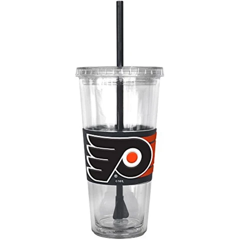 NHL Philadelphia Flyers Hype Straw Tumbler, 22-ounce Cover