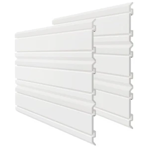 Panel Slatwall 6 piezas organizador de pared de garaje, estante de PVC montado en la pared de alta resistencia - Wh - Imagen 1 de 6