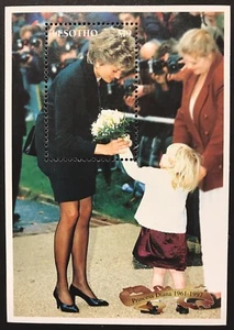 LESOTHO PRINCESS DIANA MEMORIAL STAMPS SOUVENIR SHEET 1998 MNH FLOWERS ROYALTY - Picture 1 of 1