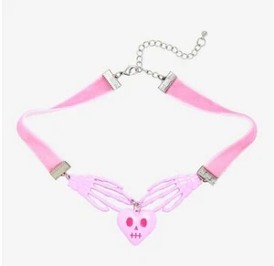 Gargantilla para manos esqueleto rosa bebé adulto - Imagen 1 de 3